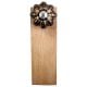Black And Golden Leaf Big Melon Ceramic Wooden Door Stopper